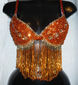 Bra naranja-oro flores $800