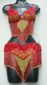 Traje rojo-oro $1600