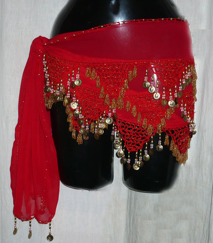 Caderin triangulos extra $650 rojo