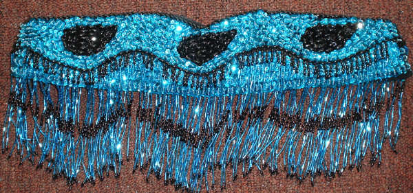 Fajilla turquesa-negro $800