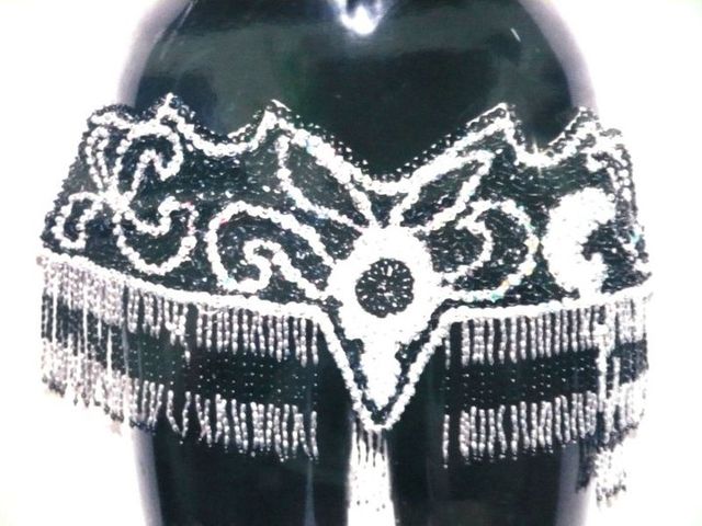 Fajilla negro-blanco pico $800