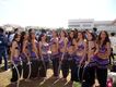 Astrid Novoa y alumnas visten trajes bordados.