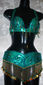 Conjunto jade-oro $1100 forrado en licra laser, colores varios