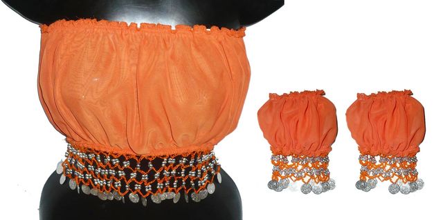 Juego de strapless y manguitas $280 colores varios