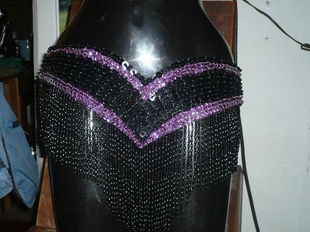 Fajilla negro-morado $800
