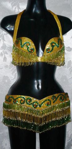 Conjunto laser amarillo-oro-verde $1100