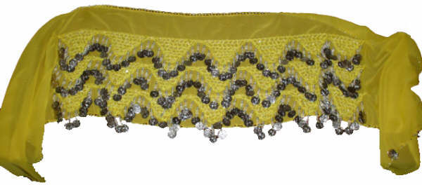 Caderin triangulos extra $650 amarilla