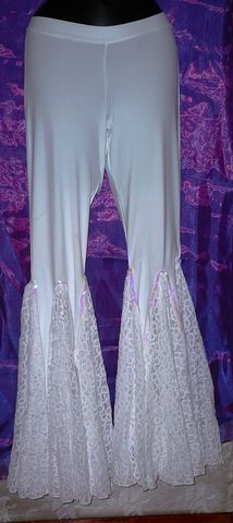 Pantalón sirena estrella con campanas de encaje, $420, cualquier color PNT09B