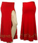 Falda recta con abertura en likra, con poco bordado, colores varios $500  FDA16