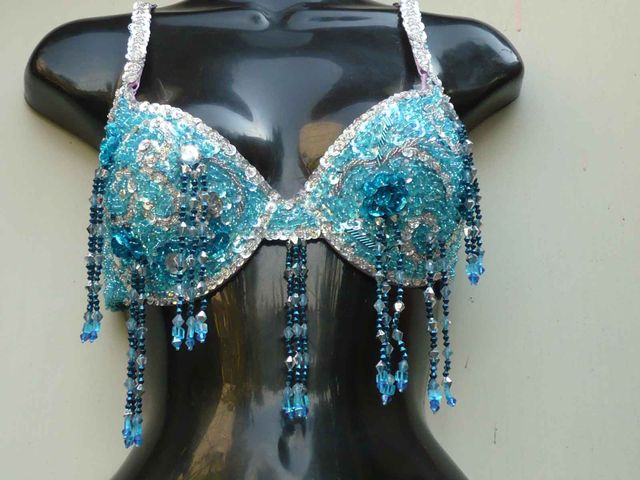Bra turquesa con plata $800