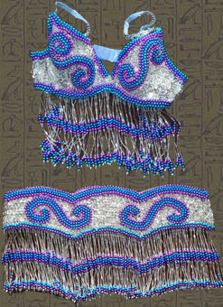 Traje plata-turquesa-fiusha $1600