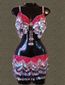 Traje fiusha-plata lentejuelones $1600