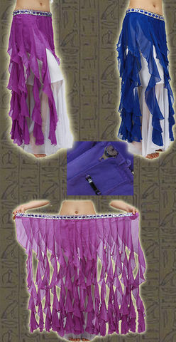 Sobre falda espiral en shiffon colores varios, $380  FDA05