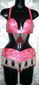 Conjunto laser coral con perla $1100