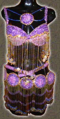 traje circulos morado-fiusha-rosa-oro $1600