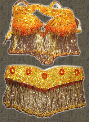 Traje amarillo-naranja $1600