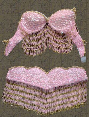 Traje rosa claro-oro $1600