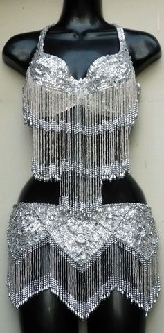 traje rombos todo plata $1600