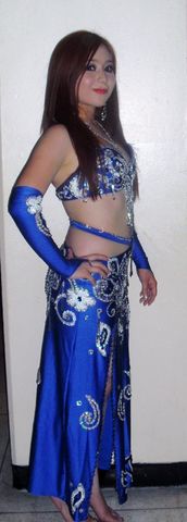 Fer viste traje bordado azul rey