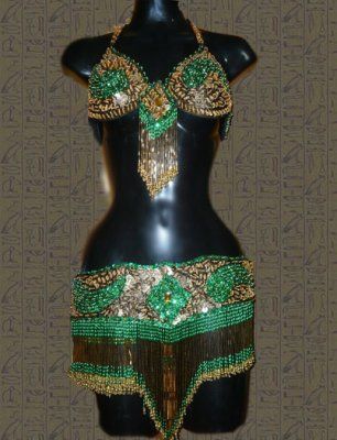 Traje verde-oro plano $1600